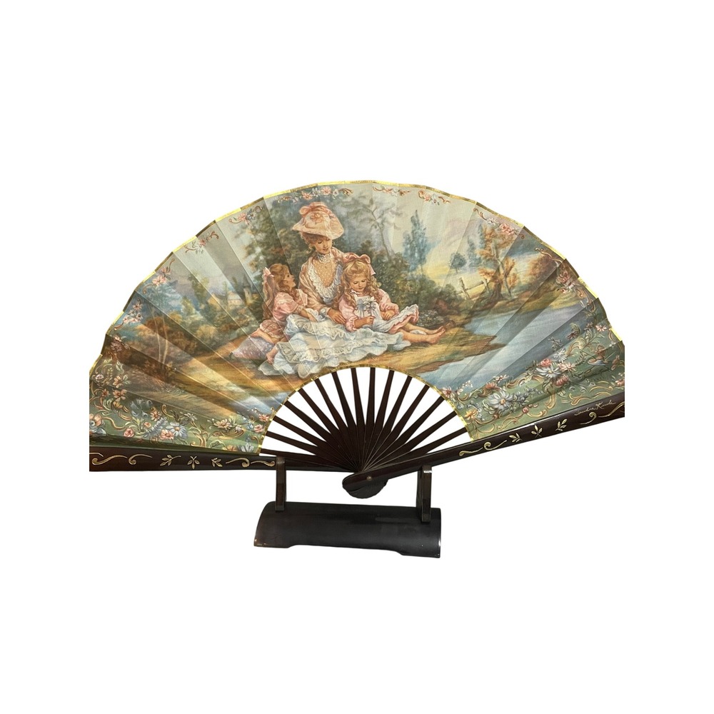 Sandra Kuck Reco International Limited Edition Folding Fan with Stand 1201/2500